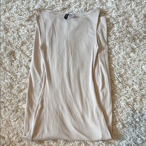 Cream Sleeveless Dress